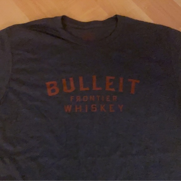 NEW Bulleit Bourbon Unisex Gray & Orange Tee - Picture 2 of 7
